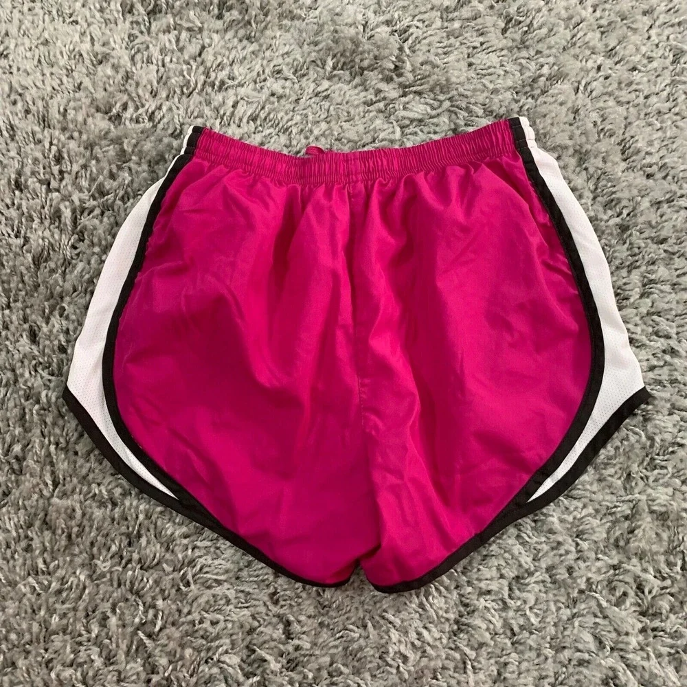 Nike Tempo Running Shorts Womens XS Pink White Black‎ Mesh Trim Athletic XS(0-2)